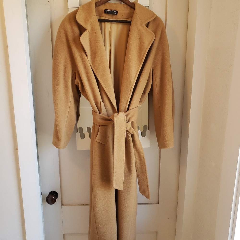 100% camel hair long coat